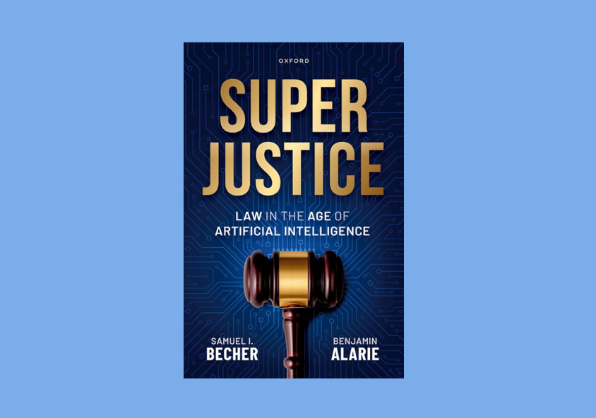 Book cover: Superjustice; image from press release.